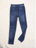 High Waist Denim Style Stretchy Legging (Fleece Lined) (One Size)